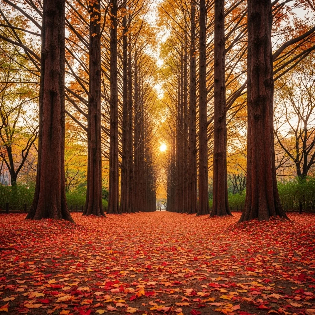 Experiencing autumns kaleidoscope near seoul my to h2 2