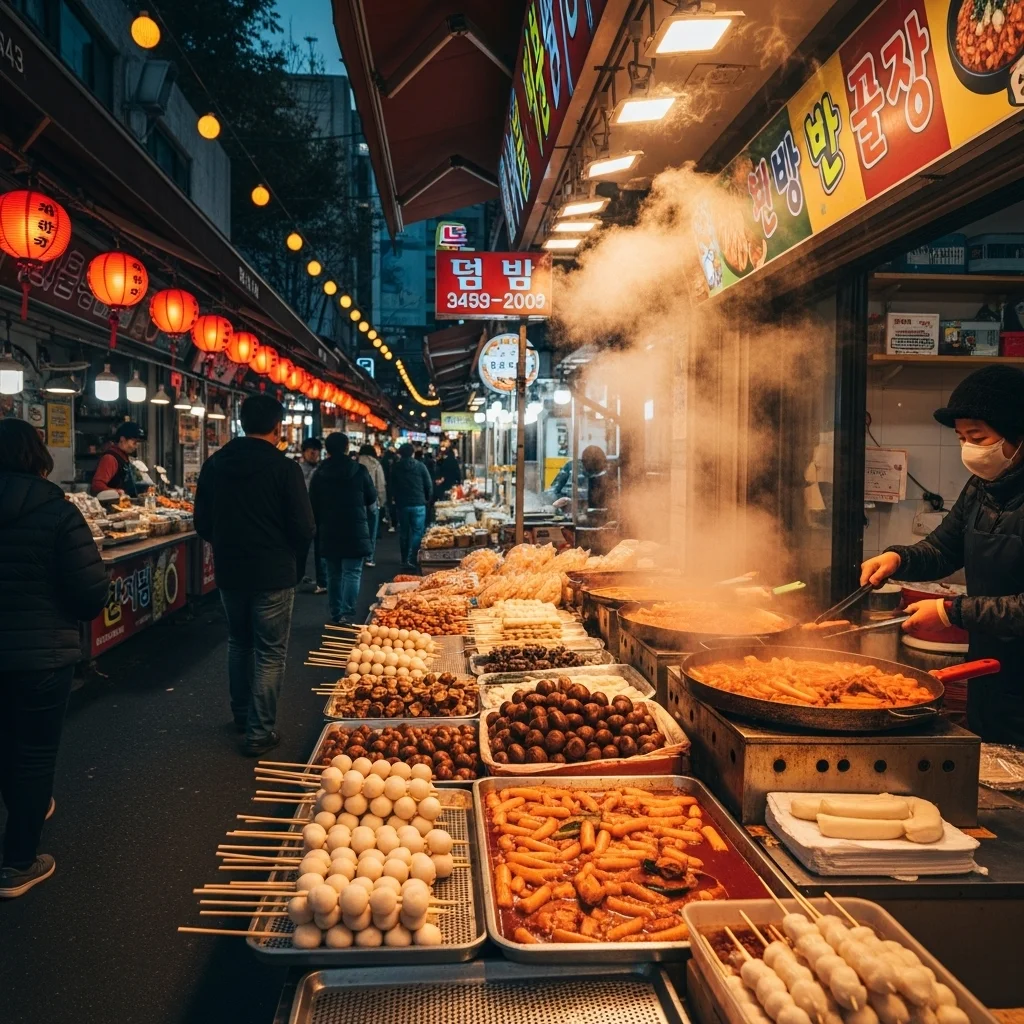 Exploring seouls night markets autumn snacks galor