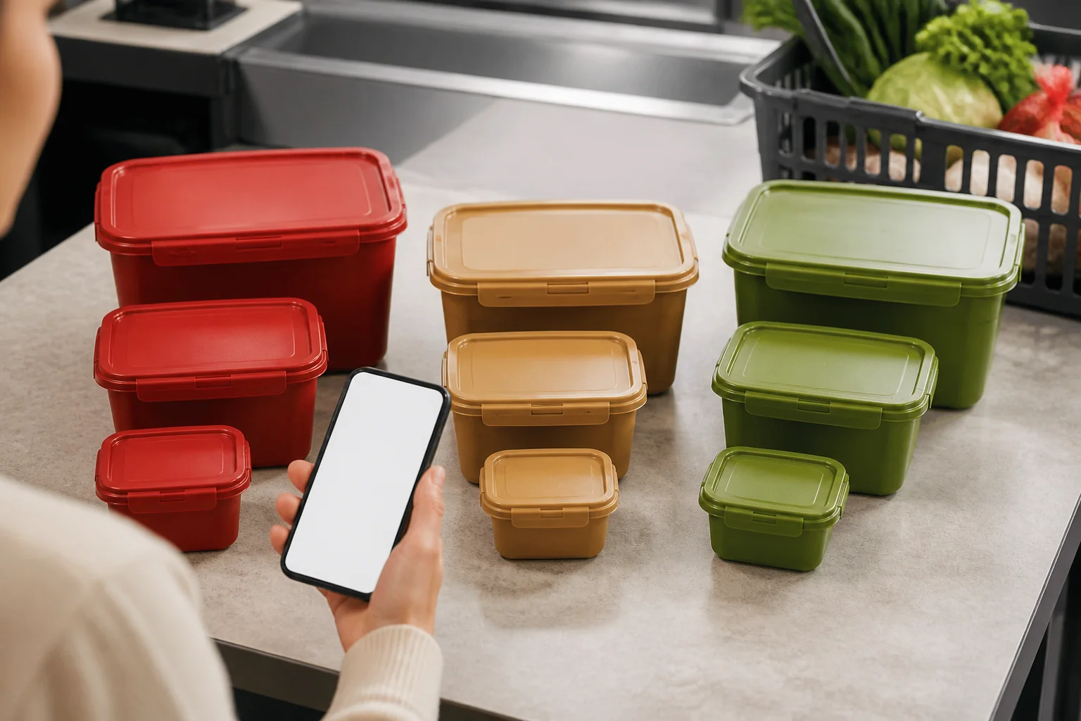 Small, medium, and large Korean paste tubs arranged for a value comparison