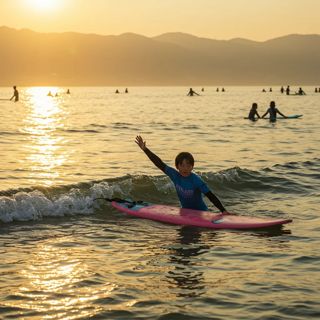 My first ride on the korean waves a surfing advent h2 5