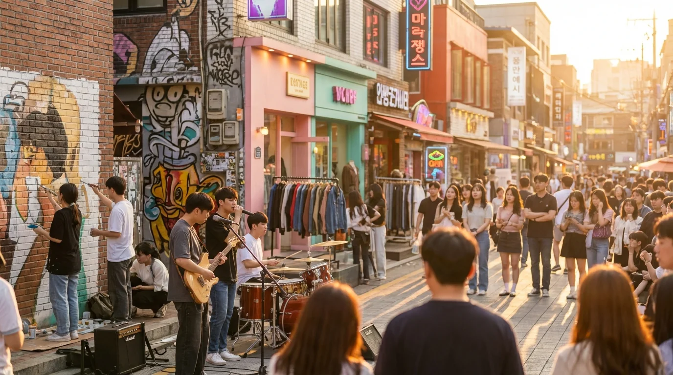 Exploring Hongdae: Youthful Vibes and Indie Culture