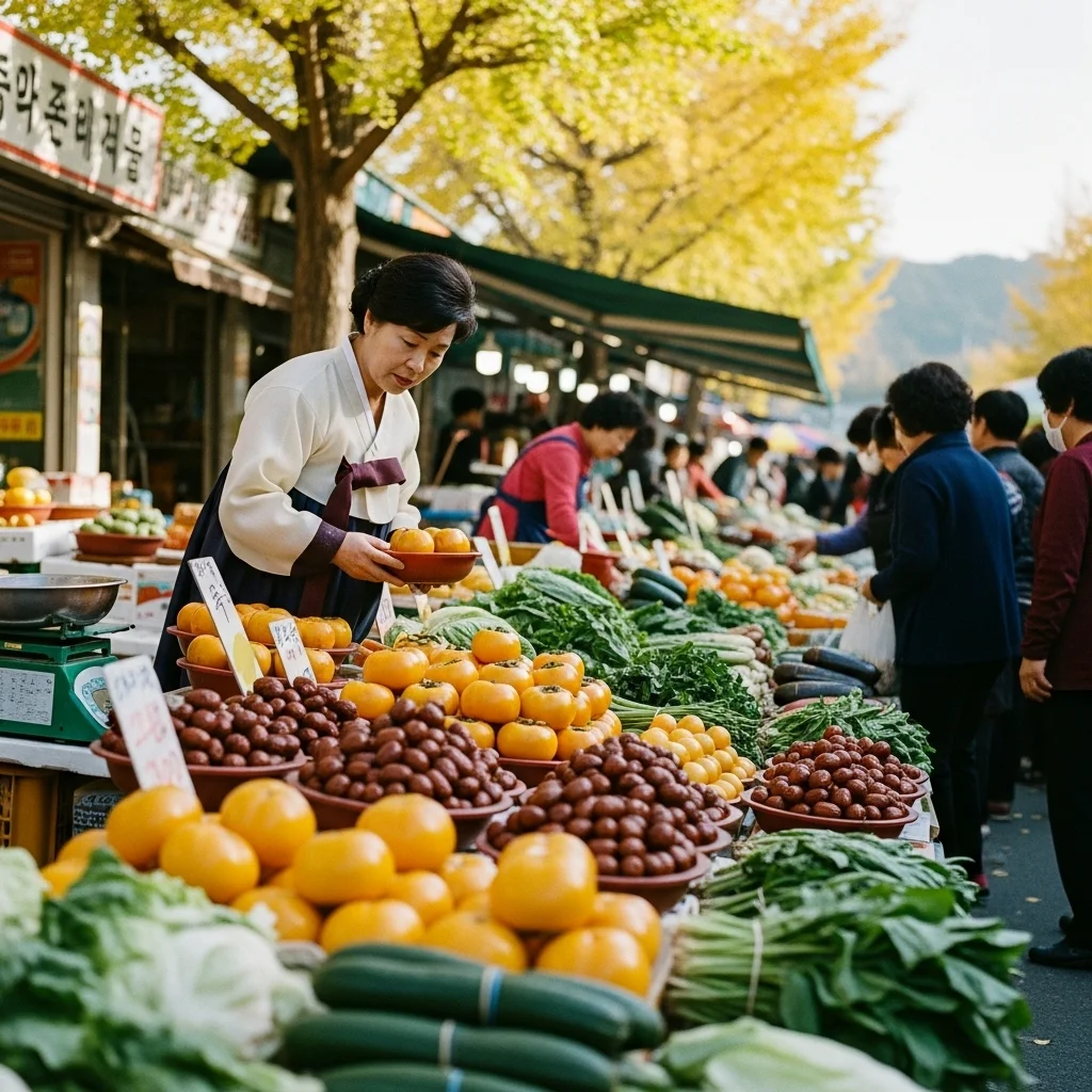 Shopping at korean traditional markets autumns sea h2 3